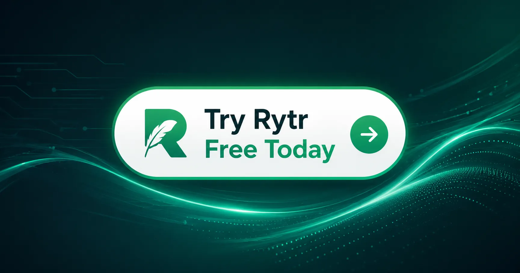 Call to action showing starting AI writing tool free trial